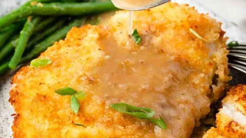 Crispy Lemon Chicken Cutlets With Salmoriglio Sauce